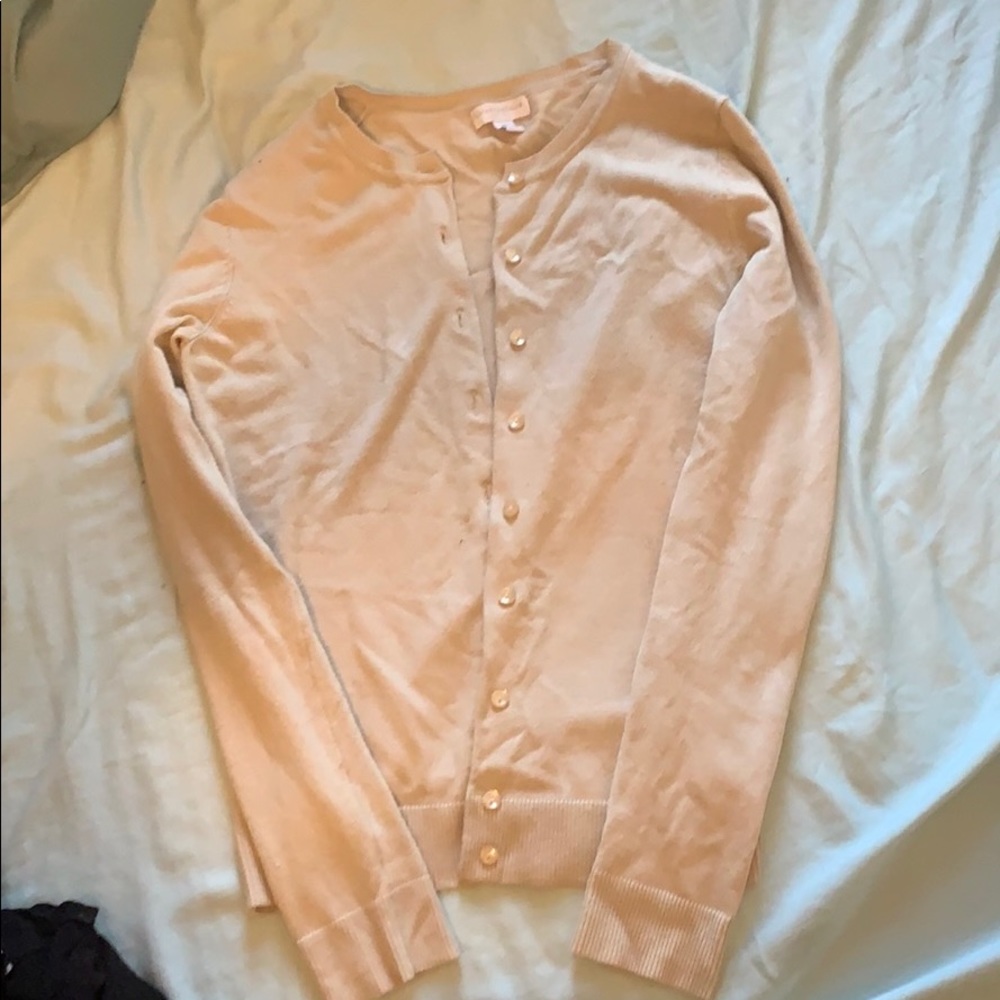 Beige cardigan with buttons